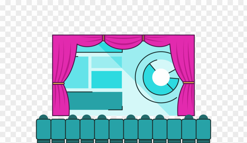 Retro Stage Illustration Product Design Green Cartoon PNG