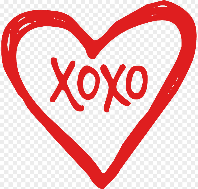 XOXO Heart. PNG