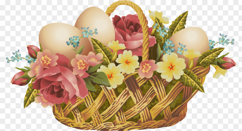 Easter Bunny Basket Egg PNG