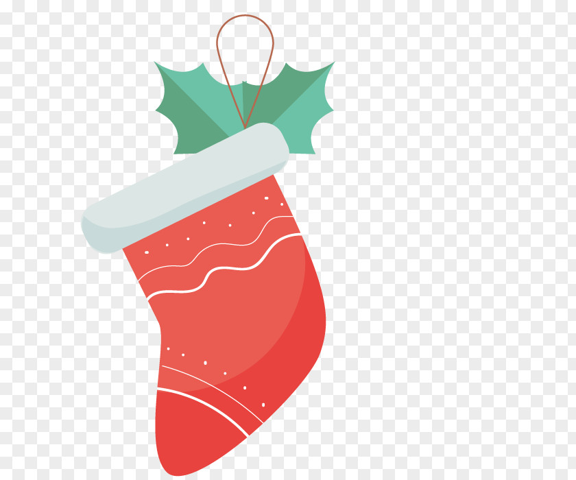 Vector Christmas Cotton Boots Shape Boot PNG