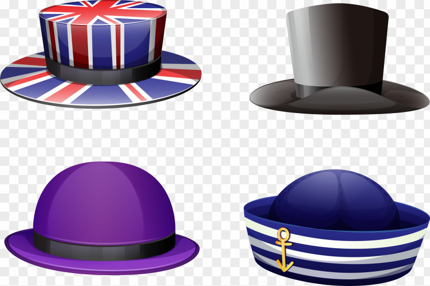 Vector Hand Painted Hat Stock Photography Royalty-free Illustration PNG