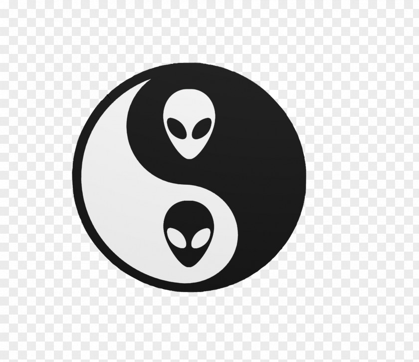 Yin Yang And Vaporwave Unidentified Flying Object PNG