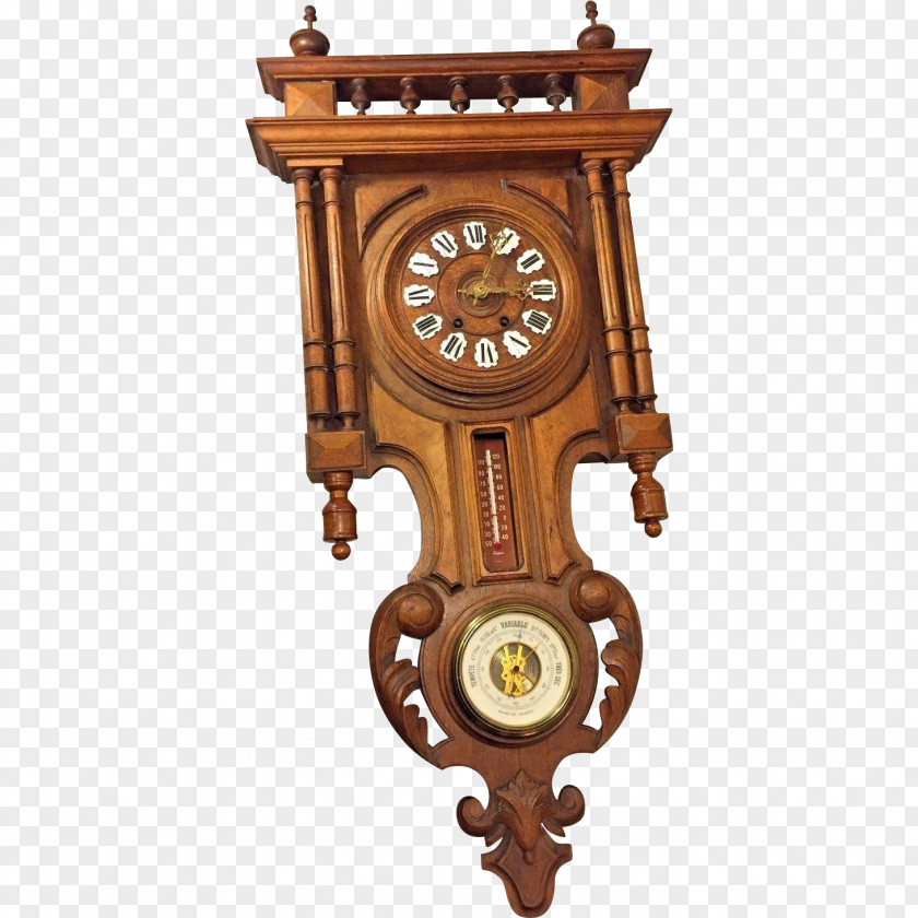 Barometer Cuckoo Clock Dial Antique PNG