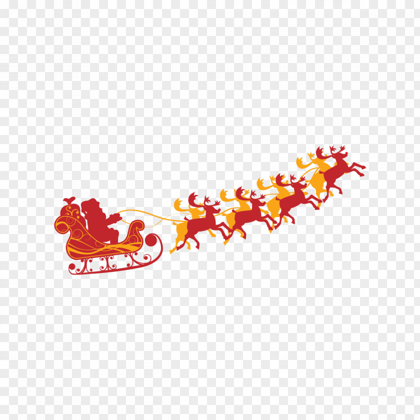 Free To Catch Santa Claus Sleigh Buckle Material Reindeer A Visit From St. Nicholas Christmas Wallpaper PNG
