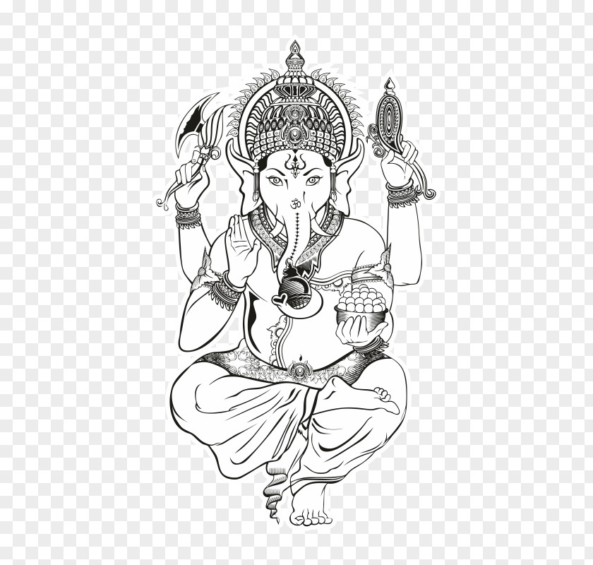 Ganesha Drawing Art Hinduism PNG