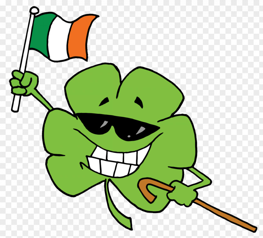Patricks Day Republic Of Ireland Flag Shamrock Clover PNG