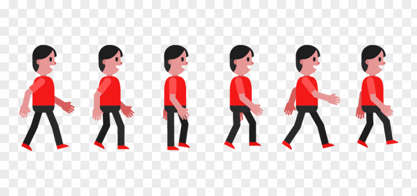 Pedestrians Smile Vector Walk Cycle Walking Animation Euclidean PNG