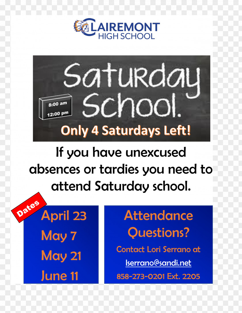 School District Flyer Regent International Clairemont PNG