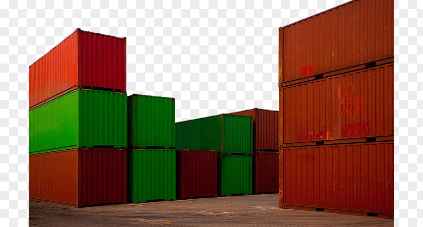Freight Container Intermodal Cargo Shipping Wharf PNG