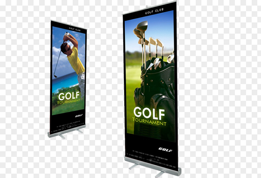 Roll Up Banner Paper Printing Advertising Display Stand PNG