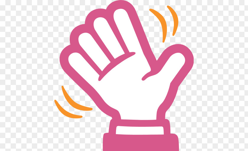 Waving Wave Emoji Hand-waving Clip Art PNG