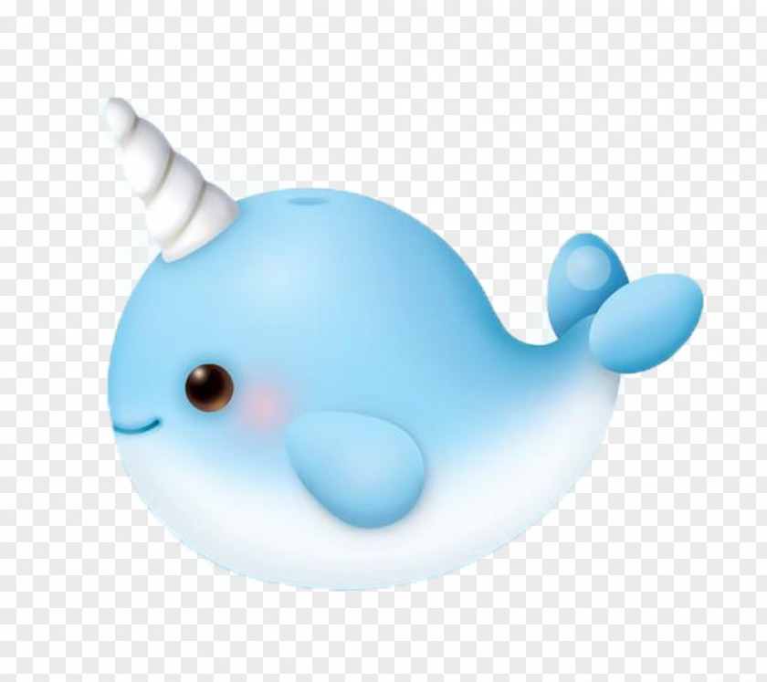 Cartoon Whale Picture Material Cuteness Narwhal Clip Art PNG