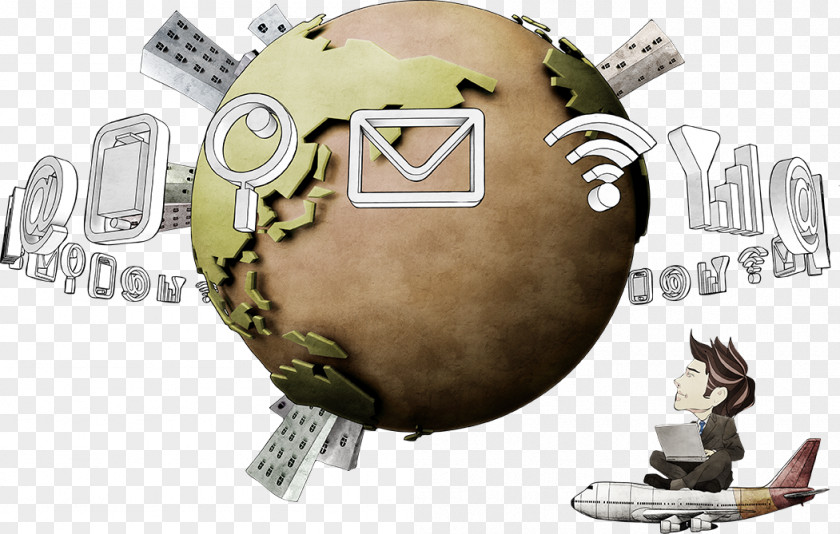 Earth And Network Diagrams Commerce Money Icon PNG