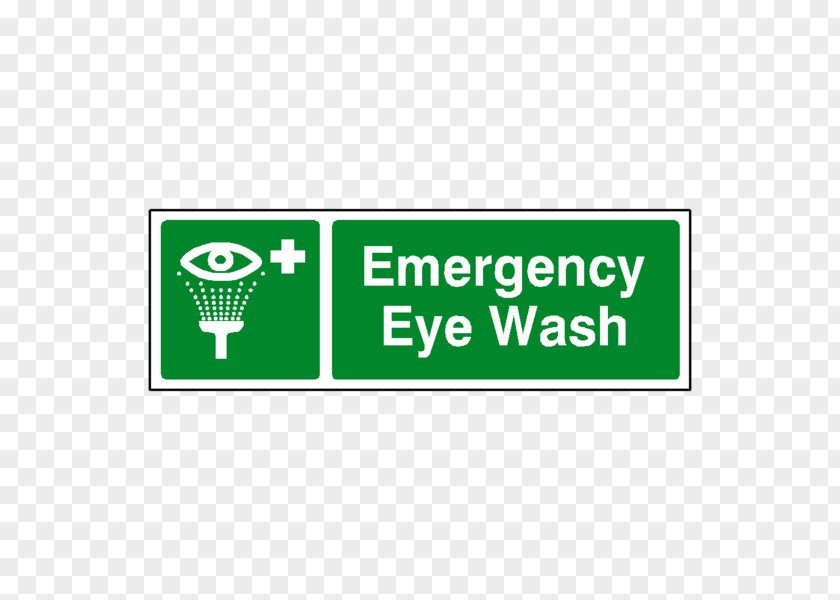 Eye Eyewash Station Safety First Aid Supplies Sign PNG