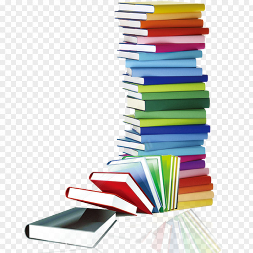 Library Elements Book Stack Clip Art PNG