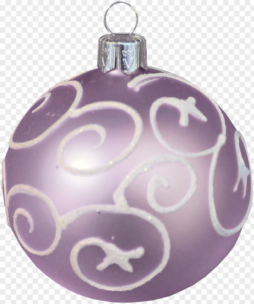 Lilac Pattern Pendant Purple Christmas Ornament PNG