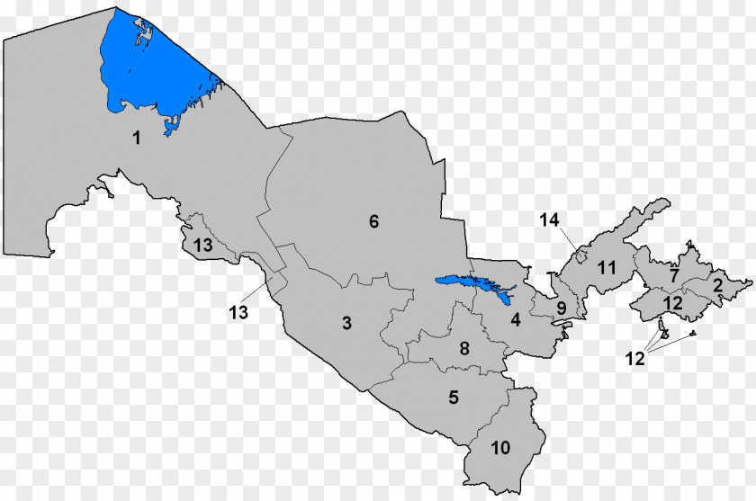 Map Subdivisions Of Uzbekistan Provinces Papua New Guinea Turkmenistan PNG