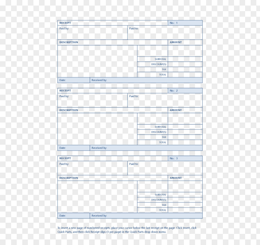 Receipt Sales Template Invoice Form PNG