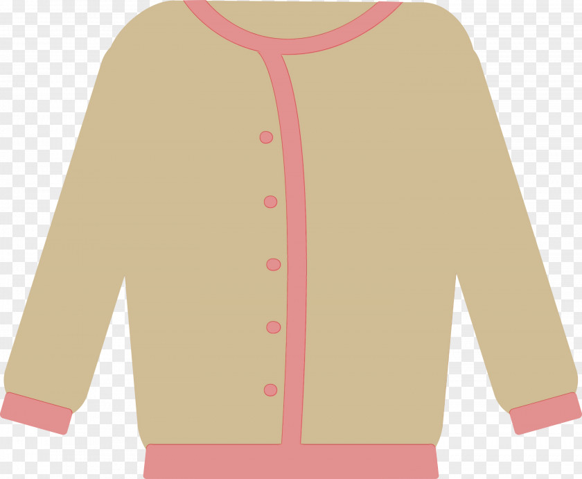 Sleeve Cardigan Sweater Meter Outerwear PNG