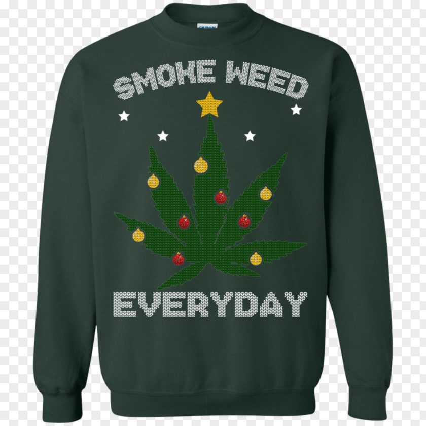 T-shirt Hoodie Christmas Jumper Sweater Cannabis Smoking PNG