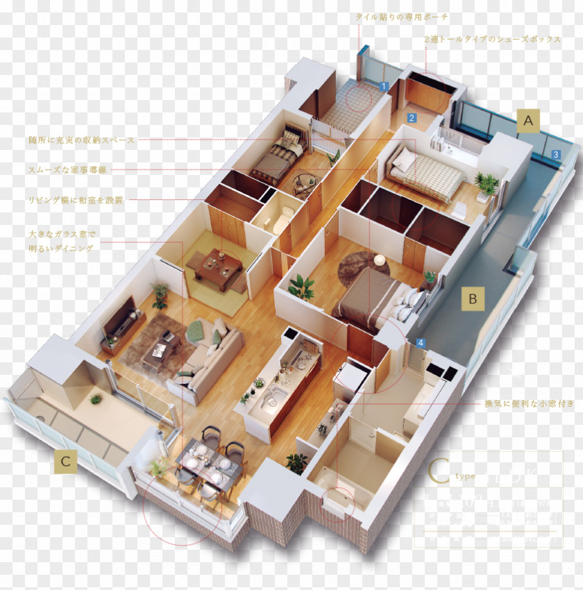 Design Floor Plan PNG