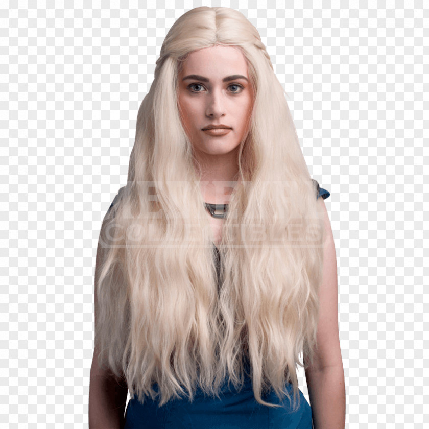 Game Of Thrones Blond Daenerys Targaryen Lace Wig PNG
