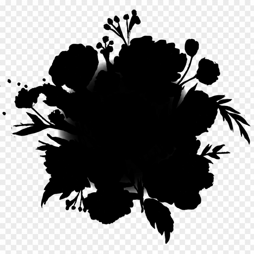 M Desktop Wallpaper Font Flowering Plant Black & White PNG