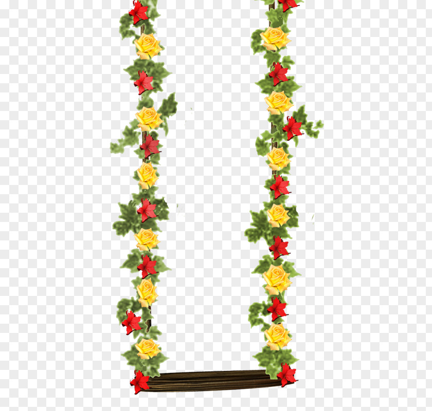 Swing Floral Design Clip Art PNG