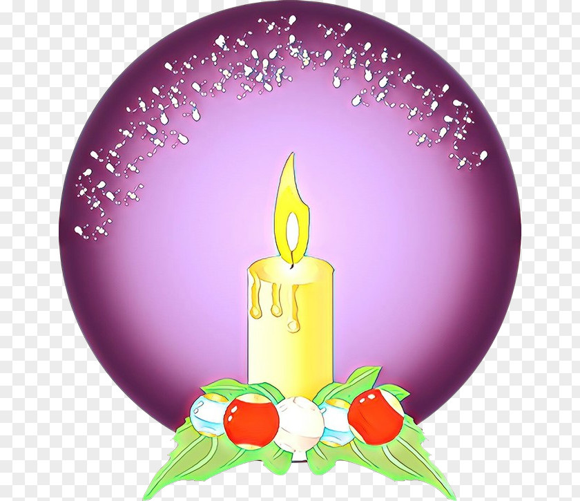 Birthday Candle Magenta PNG