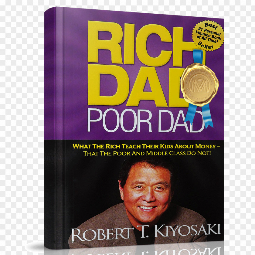 Book Rich Dad Poor Text Child Father PNG