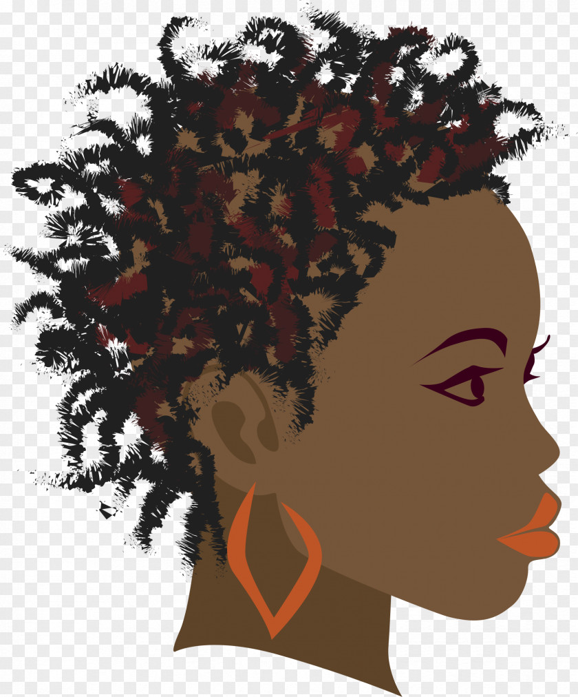 Hairstyle Africa Braid Woman Black Clip Art PNG