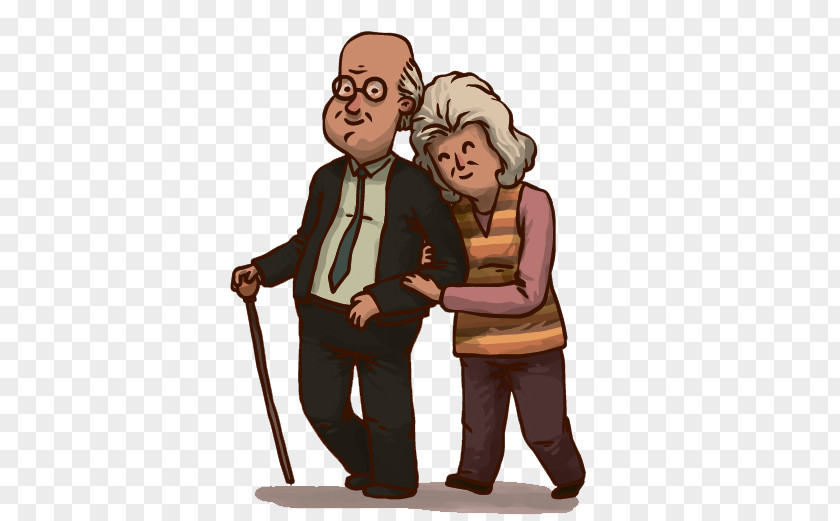 Happy Old Couple Age PNG