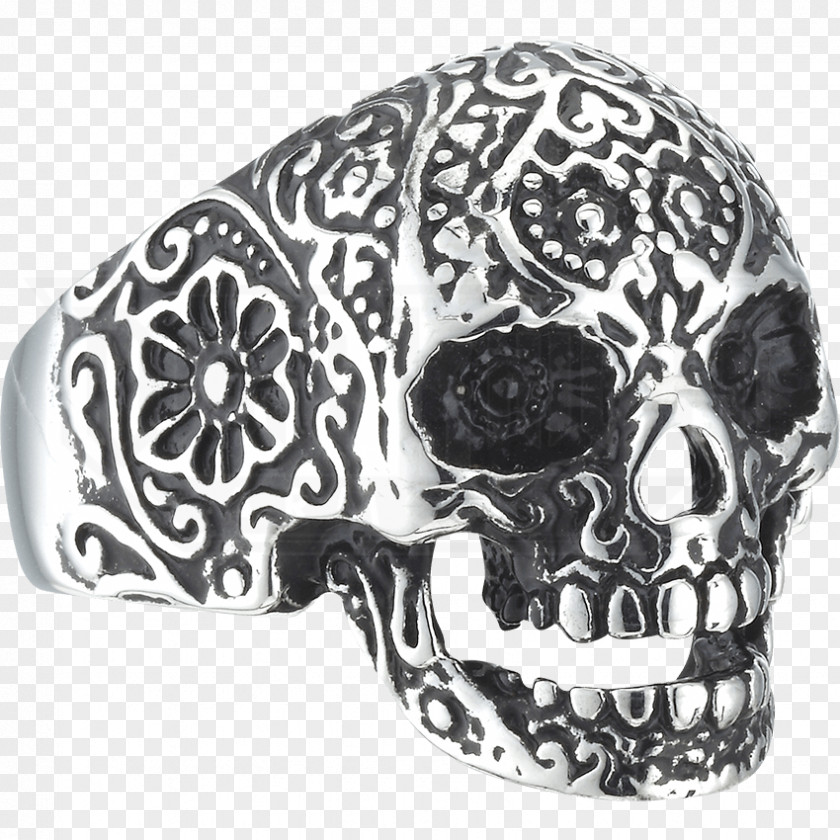 Metal Head Day Of The Dead Skull PNG