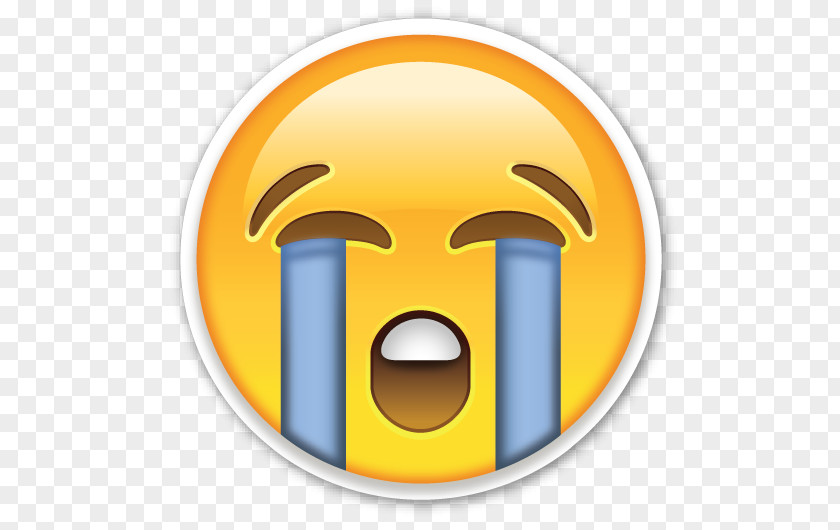 Crying Emoji Face With Tears Of Joy Sticker Emoticon PNG