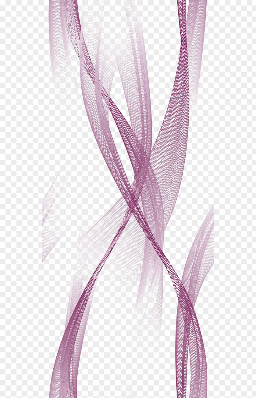 Pink Gradient Line Decoration Color PNG