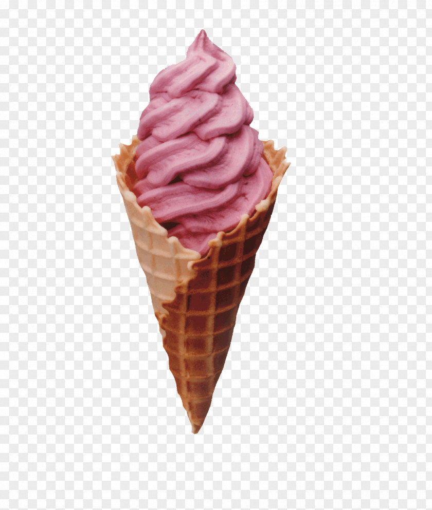 Strawberry Ice Cream Cones Cone Snow Cake PNG