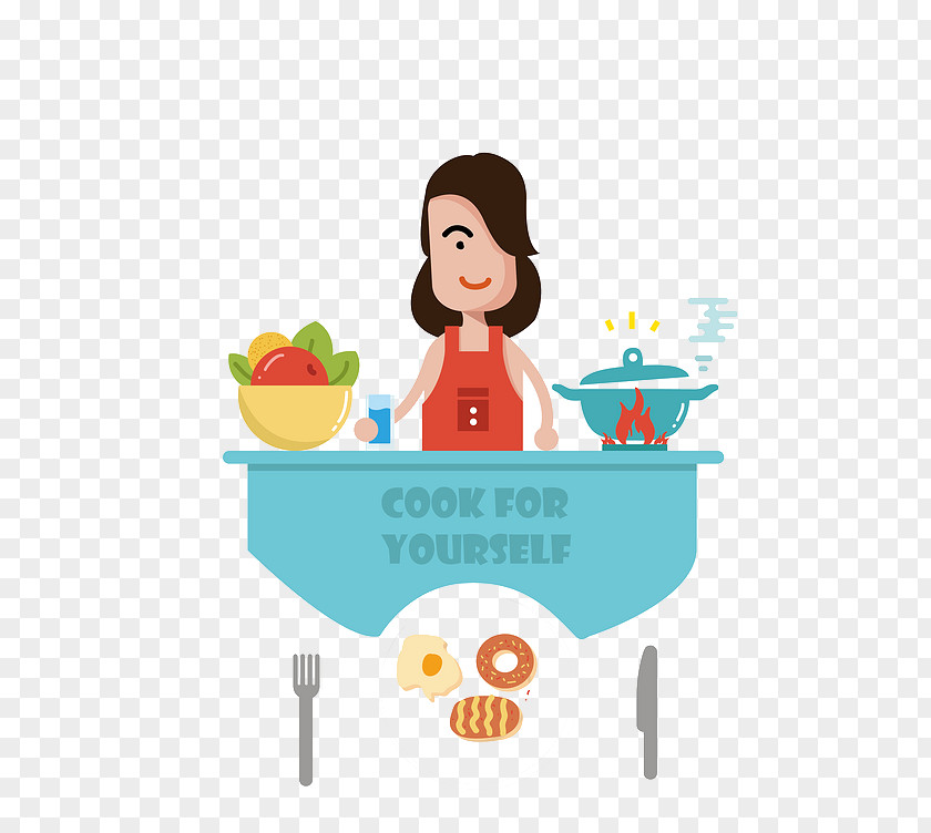 Bachelorete Graphic Kitchen Illustration Clip Art Image PNG