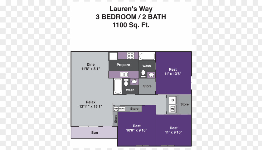 Bath Tab Floor Plan Laurens Way Apartments House PNG