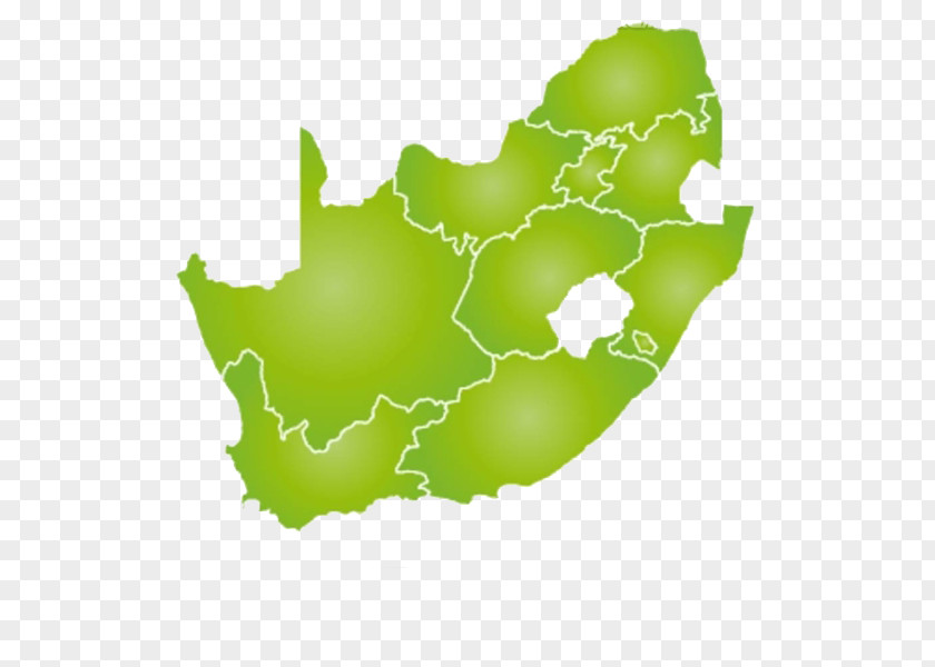 Green Map Of South Africa Blank Vector PNG