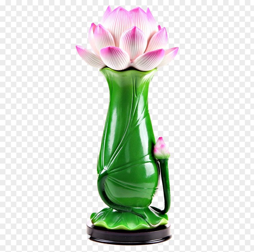 Lotus Flower Vase Nelumbo Nucifera Ceramic PNG