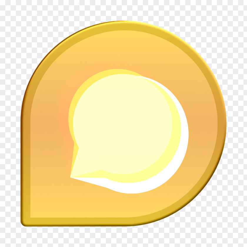 Orange Yellow Discourse Icon PNG