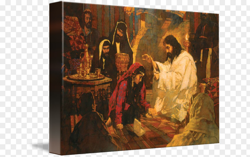 Painting Holy Anointing Oil Art Forgiveness Of Jesus PNG