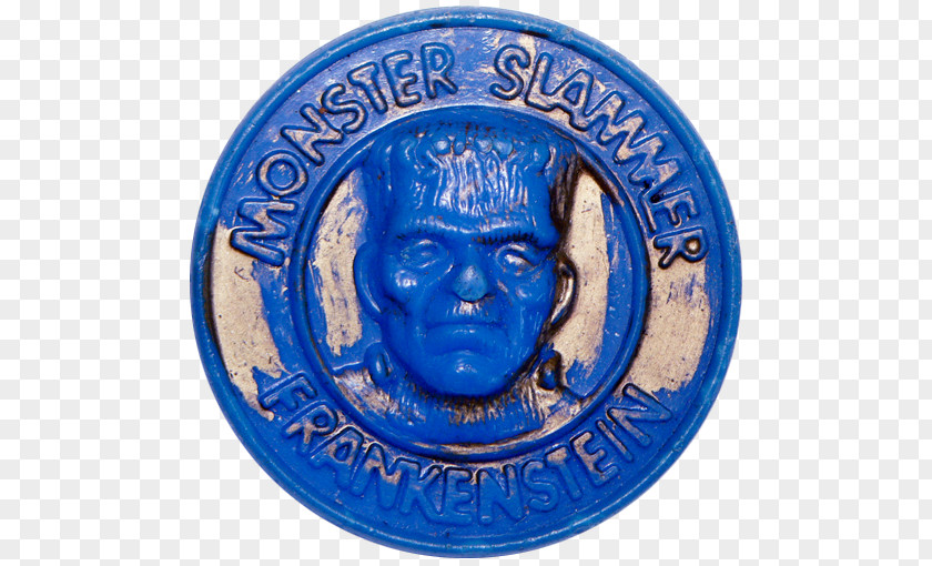 Universal Monsters Cobalt Blue Badge Font PNG