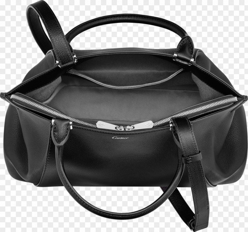 Bag Handbag Leather Onyx Cartier PNG