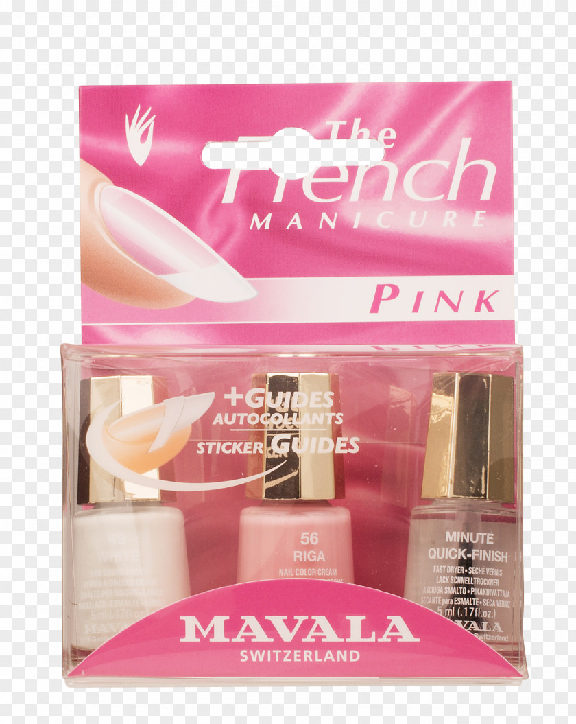 Beige French Manicure Nail Polish Kit De Manicura Francesa Rosa 3X 5 Ml. + Guías PNG