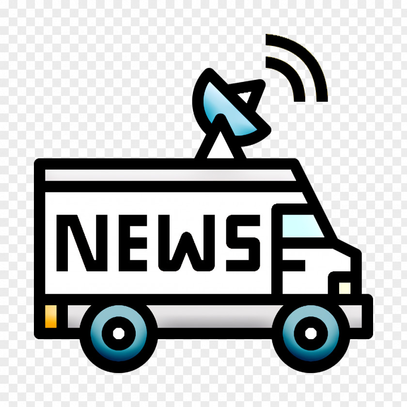Broadcast Icon Newspaper Truck PNG