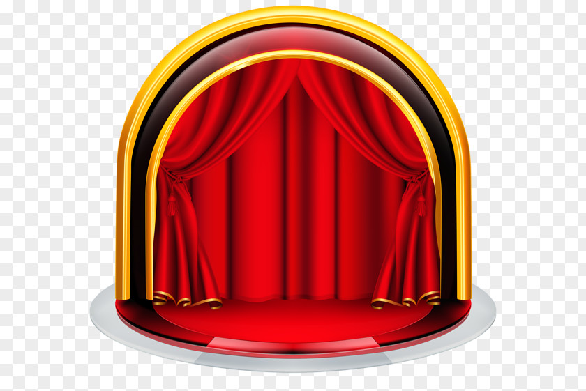 Red Curtain Stage Clip Art PNG