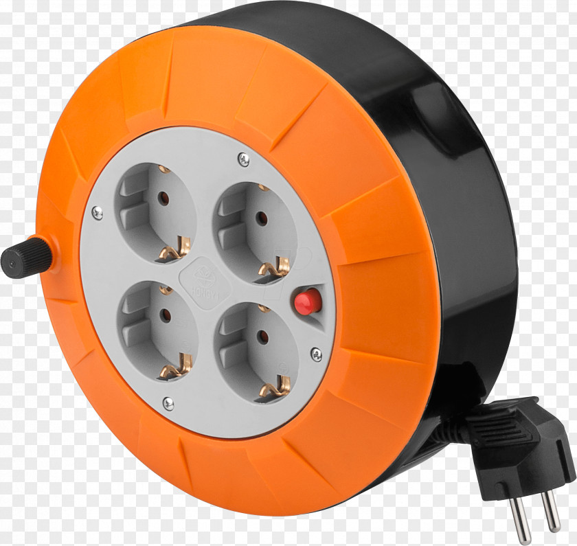 Schutzkontakt Electrical Cable Extension Cords Power Reel PNG
