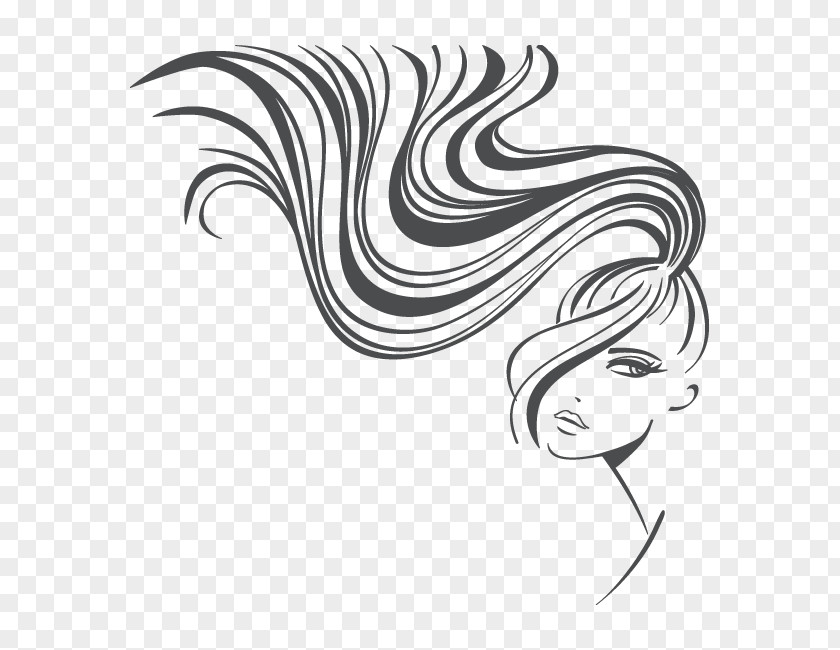 Silhouette Hairstyle PNG