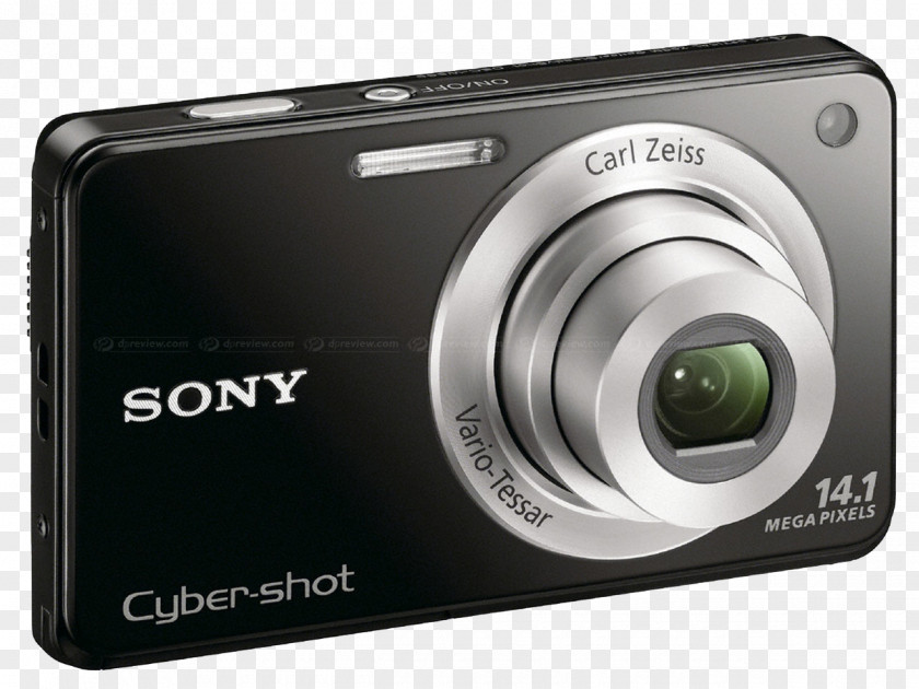 Sony Digital Camera Clipart Point-and-shoot Zoom Lens Liquid-crystal Display Megapixel PNG